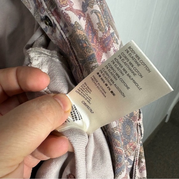 Anthropologie Paisley utility jumpsuit mauve pink size small - Picture 11 of 13